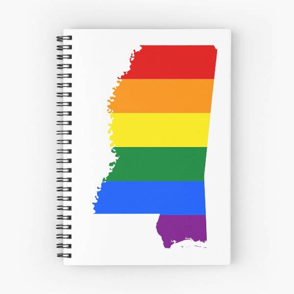Item preview, LGBT Flag Map of Mississippi  designed and sold by abbeyz71.