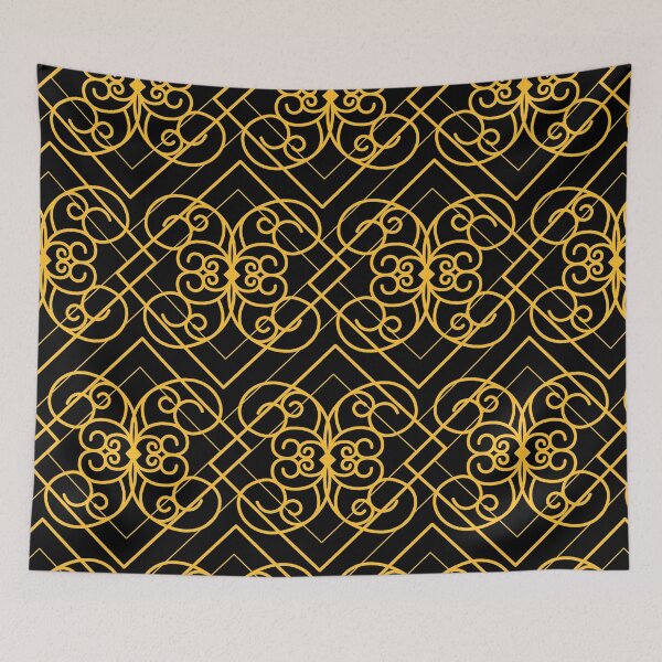 Item preview, "West Hollywood-Style" (Faux) Gold Art Deco Glamour Pattern designed and sold by DEC02.