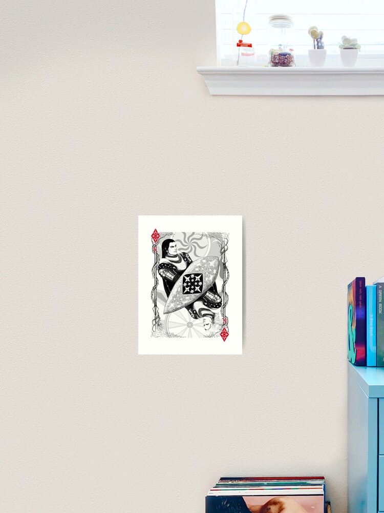Thumbnail 2 of 3, Art Print, King of Diamonds designed and sold by Sirielle.