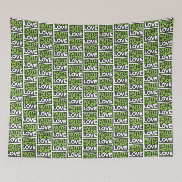 Item preview, Faith Hope Love [green] – 1 Corinthians 13:13 designed and sold by studio228.