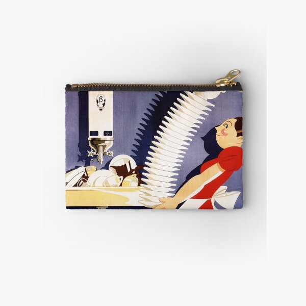 Item preview, BULEX Cartoon Waitress Belgian Water Heater Vintage Advertisement designed and sold by retroposters.