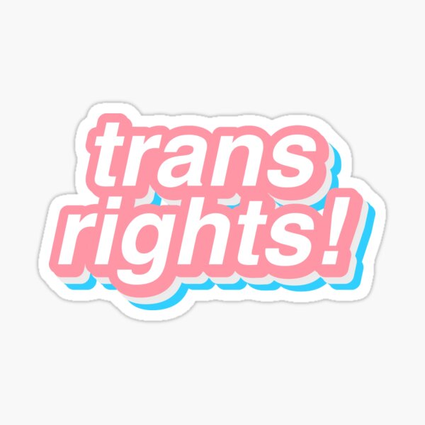 derechos trans! Pegatina