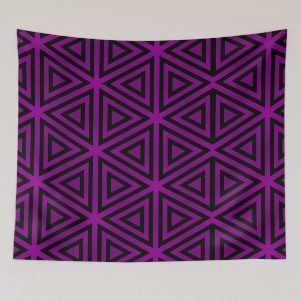 Item preview, Black Triangles on a Purple Field designed and sold by Lyle Hatch.