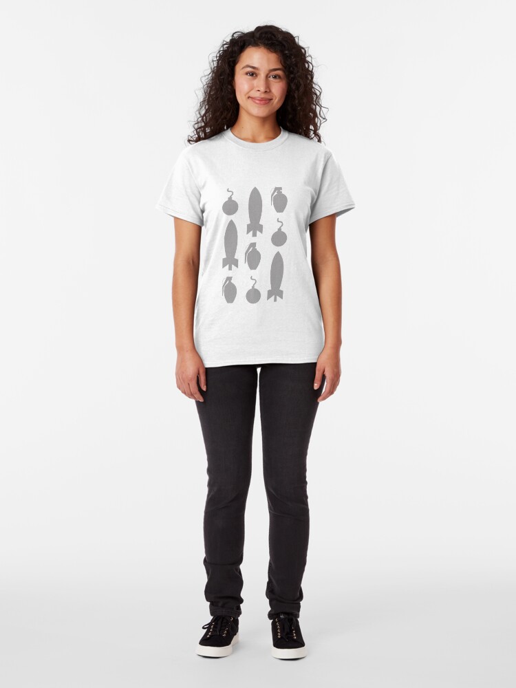 Alternate view of Boom! Bombs Away (Patterns Please) Classic T-Shirt