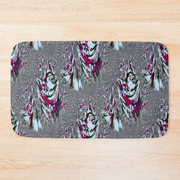 Item preview, Black and White Fractal - with a splash of red and blue. designed and sold by MindTravel.