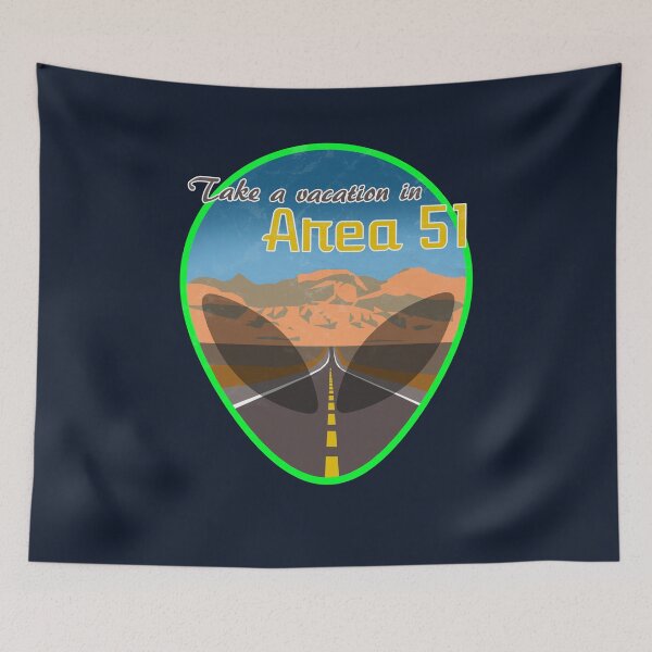 Item preview, Storm Area 51 Vintage Travel Alien UFO  designed and sold by BoyPilot Goods.