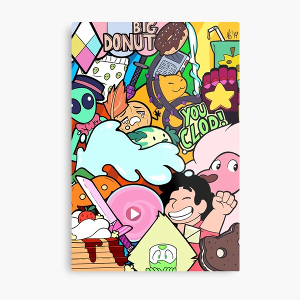Steven Universe Doodle Metal Print