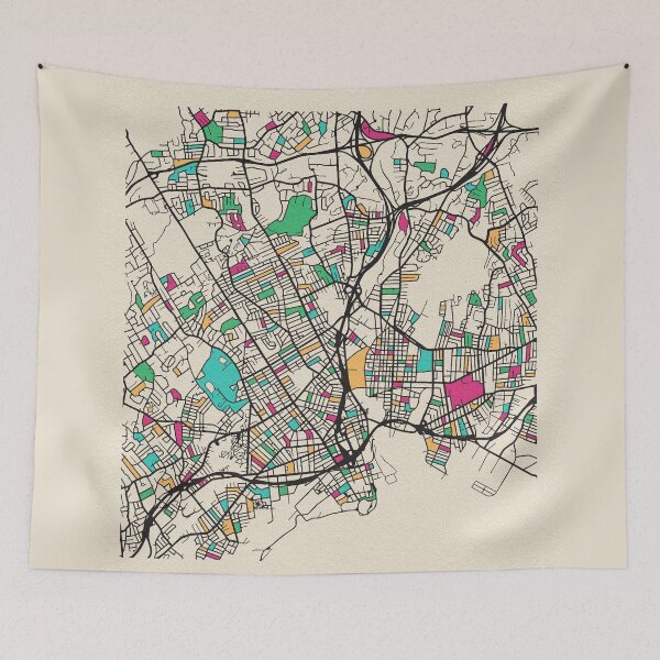 Item preview, Bridgeport, Connecticut Street Map designed and sold by A Deniz Akerman.