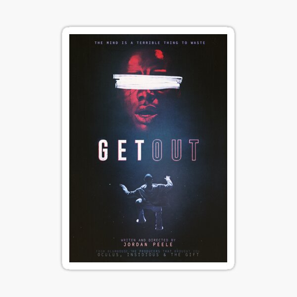 Get Out - Movie Poster Sticker