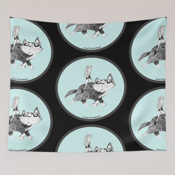 Item preview, Cat Rider designed and sold by Grisel Illustrations.