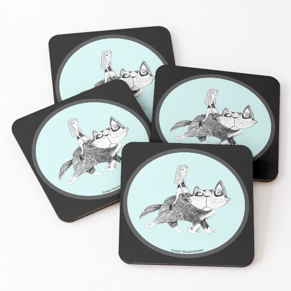 Item preview, Cat Rider designed and sold by Grisel Illustrations.