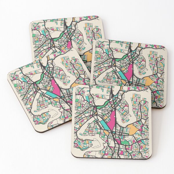 Item preview, Brisbane, Queensland Street Map designed and sold by A Deniz Akerman.