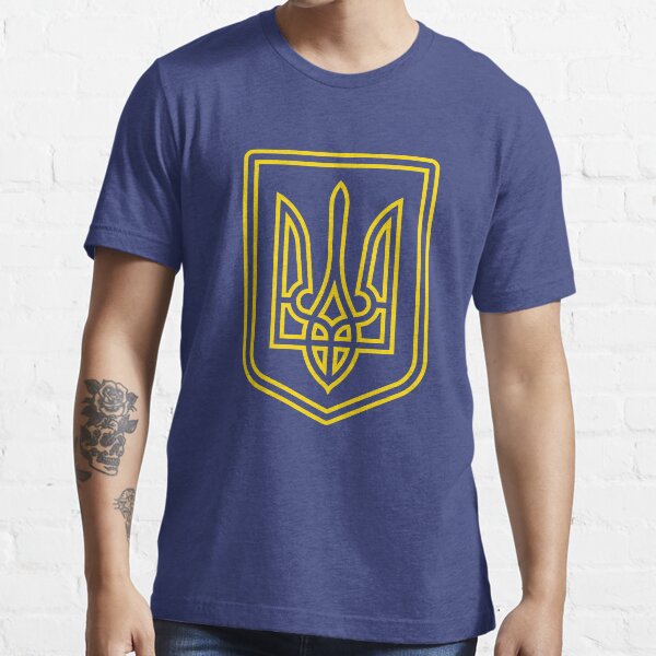 Obsequio anticomunista ucraniano del escudo de armas de Tryzub Ucrania Camiseta esencial