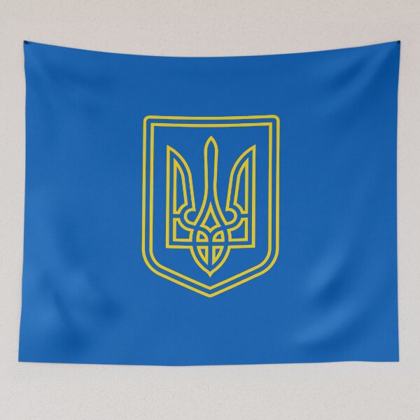 Item preview, Tryzub Ukraine Coat of Arms Ukrainian Anti-Communist Gift designed and sold by The Junto Shop.