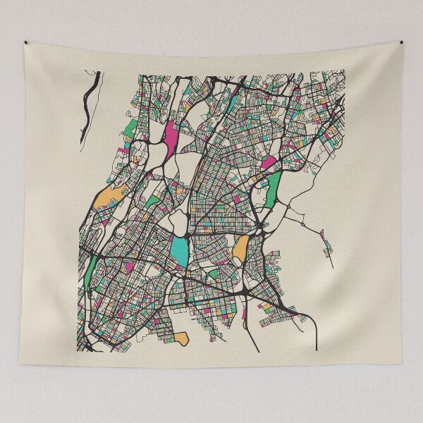 Item preview, The Bronx, New York Street Map designed and sold by A Deniz Akerman.