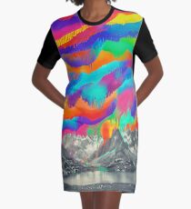 Vestido camiseta Skyfall, fusión de la aurora boreal