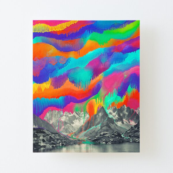 Skyfall, Melting Northern Lights Canvas Mounted Print
