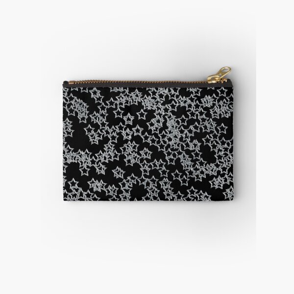 Item preview, Silver Mercury Stars on Black Background designed and sold by Darcy777.