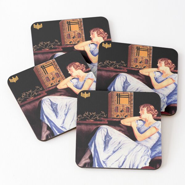 Item preview, Berliner Standard Radio Advertisement Retro Woman Pin Up Austrian Vintage designed and sold by retroposters.