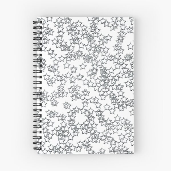 Item preview, Silver Mercury Stars on White Background designed and sold by Darcy777.