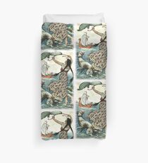 THE BLACK-BROWED MAID STOOD UPON THE BANK AS THE RED SHIP SAILED AWAY FROM NOVGOROD from the story VASILY THE TURBULENT in The Russian Story Book Duvet Cover