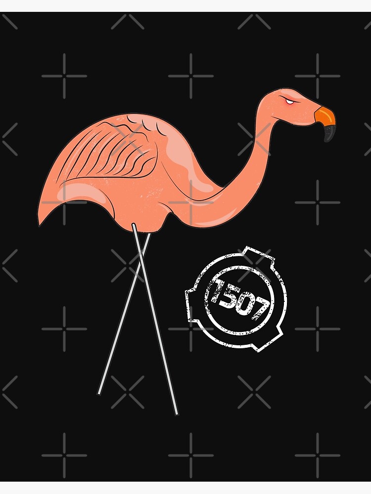 Scp 1507 Pink Flamingos Scp Foundation Art Board Print By Opalskystudio Redbubble