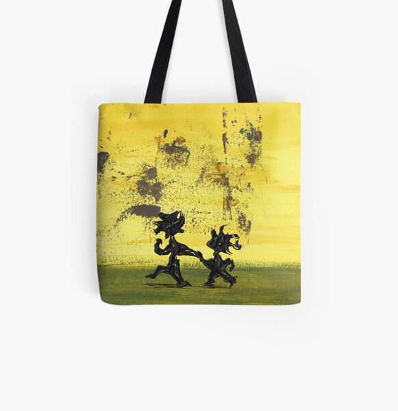 Dance Art Dancing Couple 147 Allover-Print Tote Bag