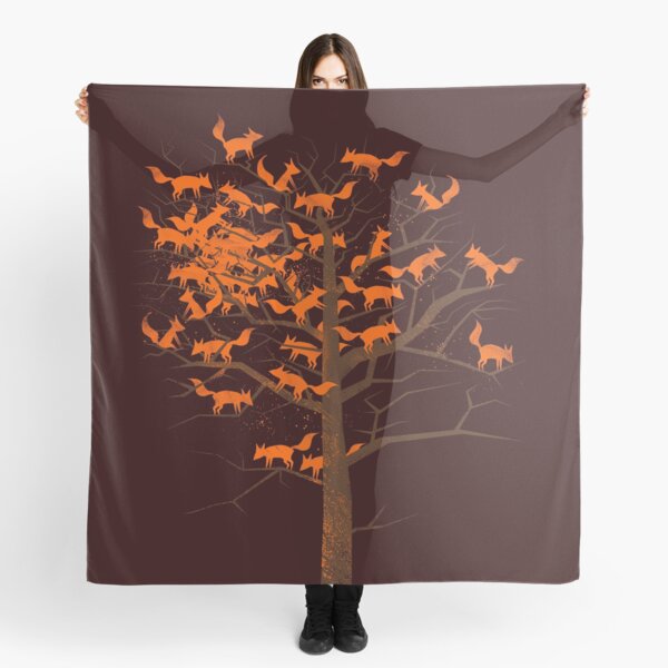 Blazing Fox Tree Scarf