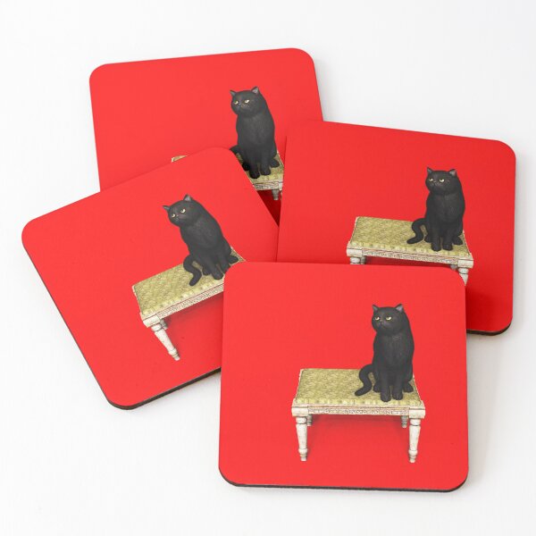 Item preview, Black Cat on stool designed and sold by Roberta Angiolani.