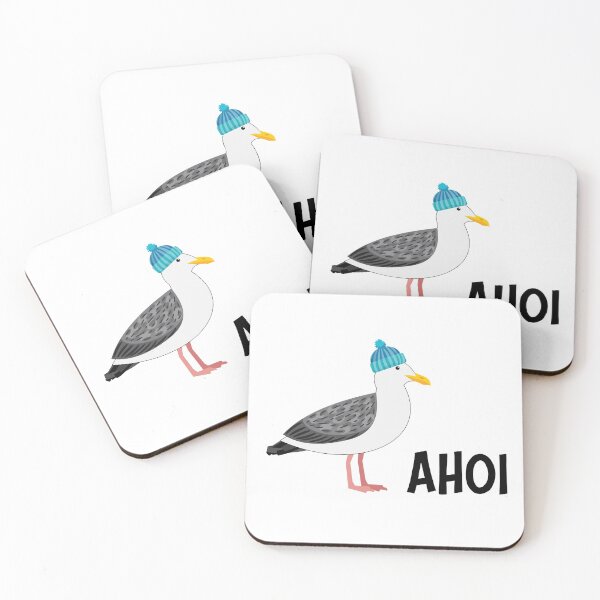 Item preview, Ahoy their landlubbers Seagull with cap Moin designed and sold by katastrophal.
