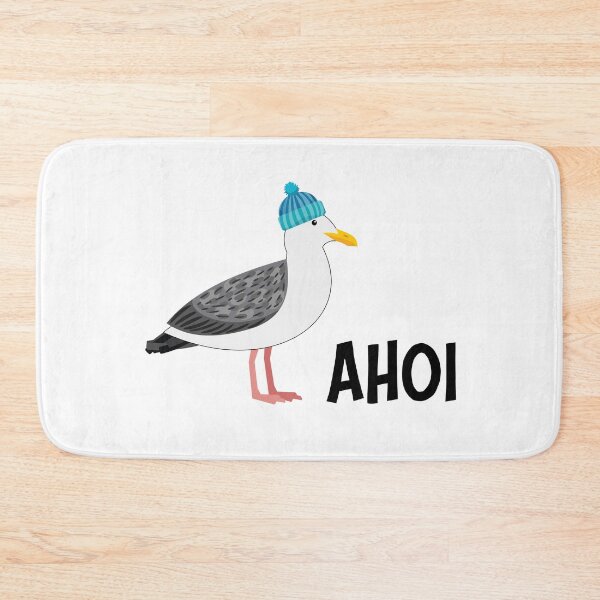 Item preview, Ahoy their landlubbers Seagull with cap Moin designed and sold by katastrophal.