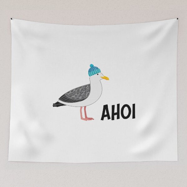 Aperçu de l'œuvre Ahoy leurs paysans Seagull avec cap Moin créée et vendue par katastrophal.