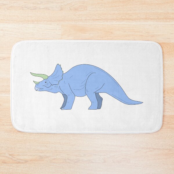 Item preview, triceratops dinosaur cute blue dino minimal style designed and sold by tuurskaya.
