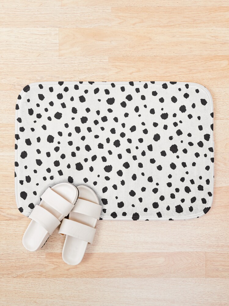 "Spots Animal Print" Bath Mat by meandthemoon Redbubble