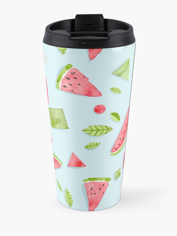 Alternate view of Watercolor Watermelon Scrapbook Travel Mug