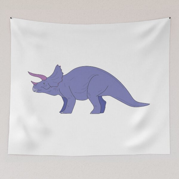 Item preview, triceratops dinosaur cute purple dino minimal style designed and sold by tuurskaya.
