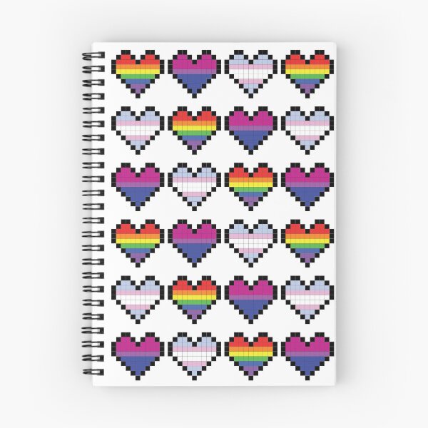 Item preview, LGBT pixel hearts designed and sold by nadilee.