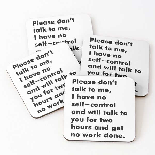 Item preview, Please dont talk to me I have no self-control  designed and sold by Soll-E.