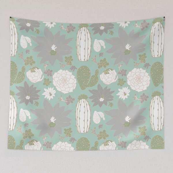Item preview, Grey Cactus Floral designed and sold by StudioPosies.