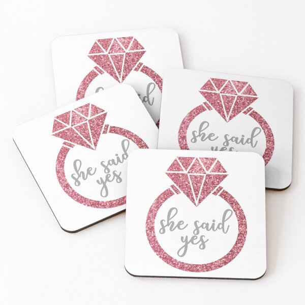 Item preview, She Said Yes - Pink Sparkle designed and sold by September15.
