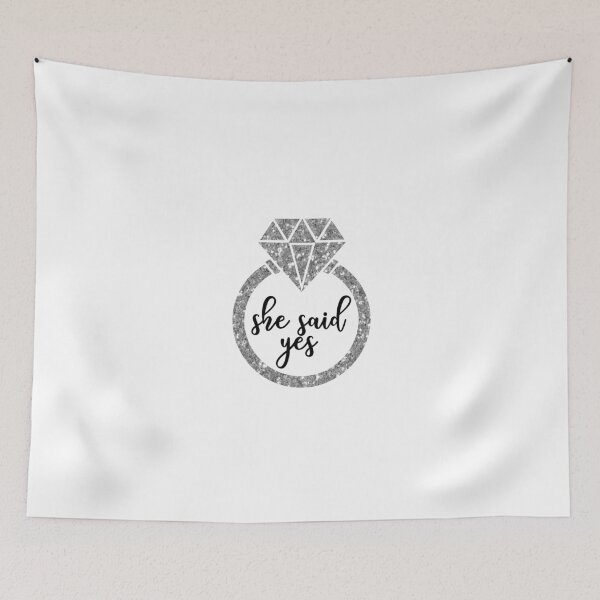 Item preview, She Said Yes - Silver Sparkle designed and sold by September15.