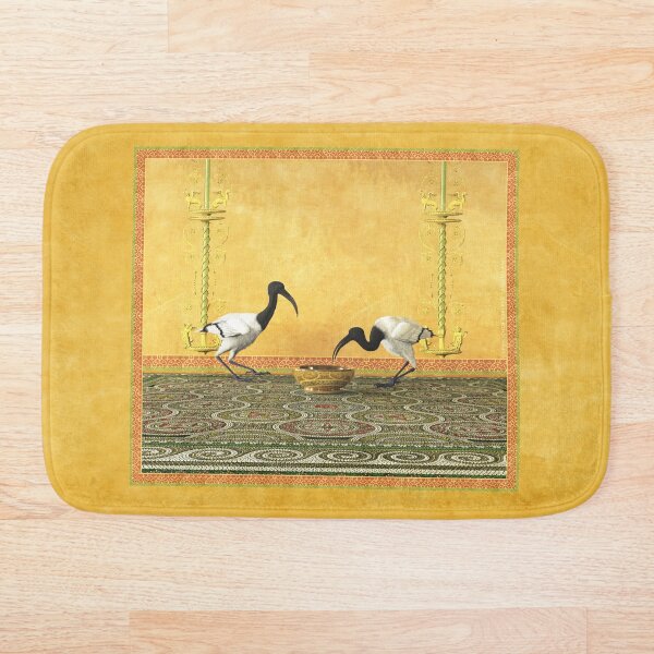 Item preview, Two Ibis next to a frescoed wall designed and sold by Roberta Angiolani.