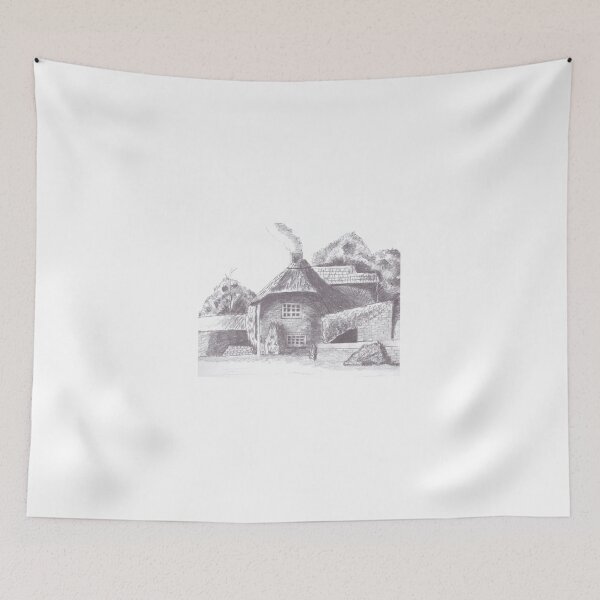 Item preview, Thatched Cottage in Pencil designed and sold by jamesknightsart.