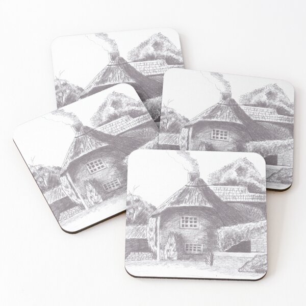 Item preview, Thatched Cottage in Pencil designed and sold by jamesknightsart.
