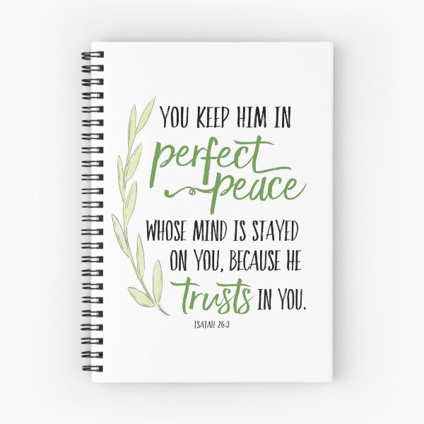 Aperçu de l'œuvre Tu le gardes en parfaite paix Calligraphie créée et vendue par Trusting4Peace.