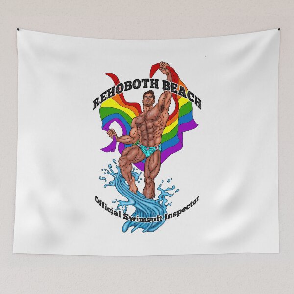 Item preview, Rehoboth Beach Swimsuit Inspector Hairy designed and sold by AbbottDesigns.