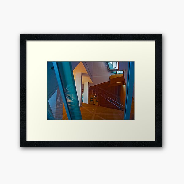 Los Angeles CA Abstract Reflection Framed Art Print