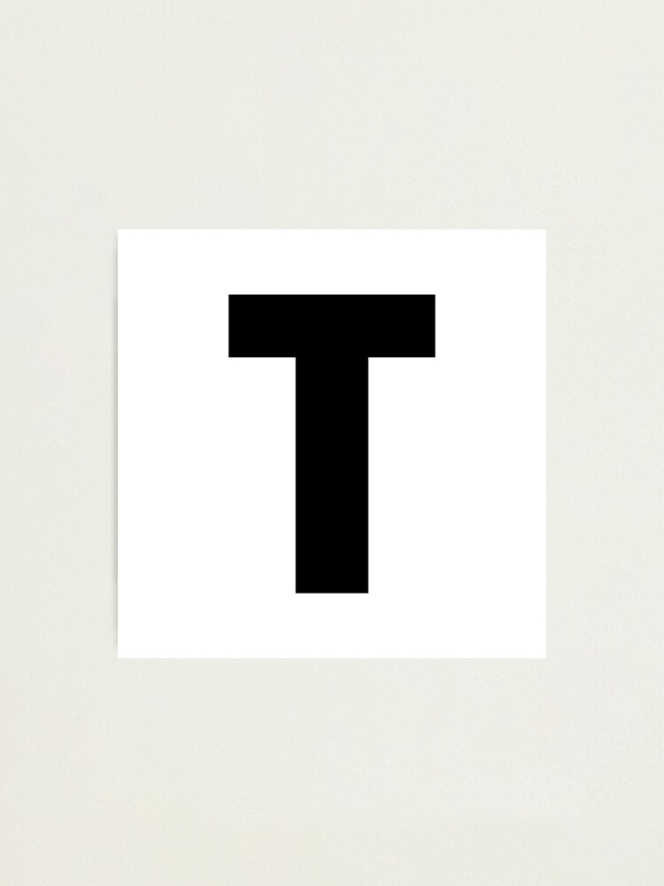 Uppercase Letter “T”