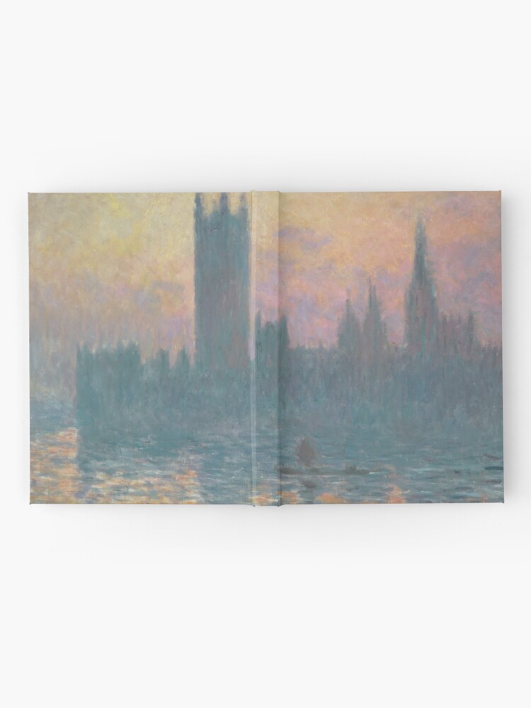 Alternate view of The Houses of Parliament Sunset by Claude Monet Hardcover Journal