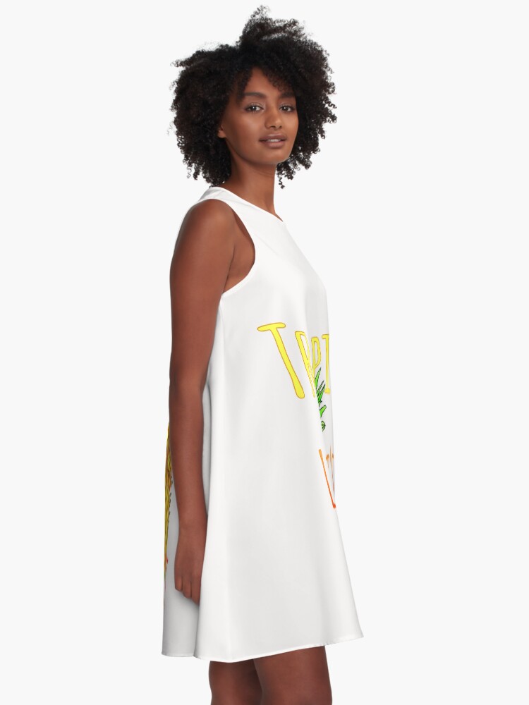 Alternative Ansicht von Tropic Like Its Hot Pineapple A-Linien Kleid